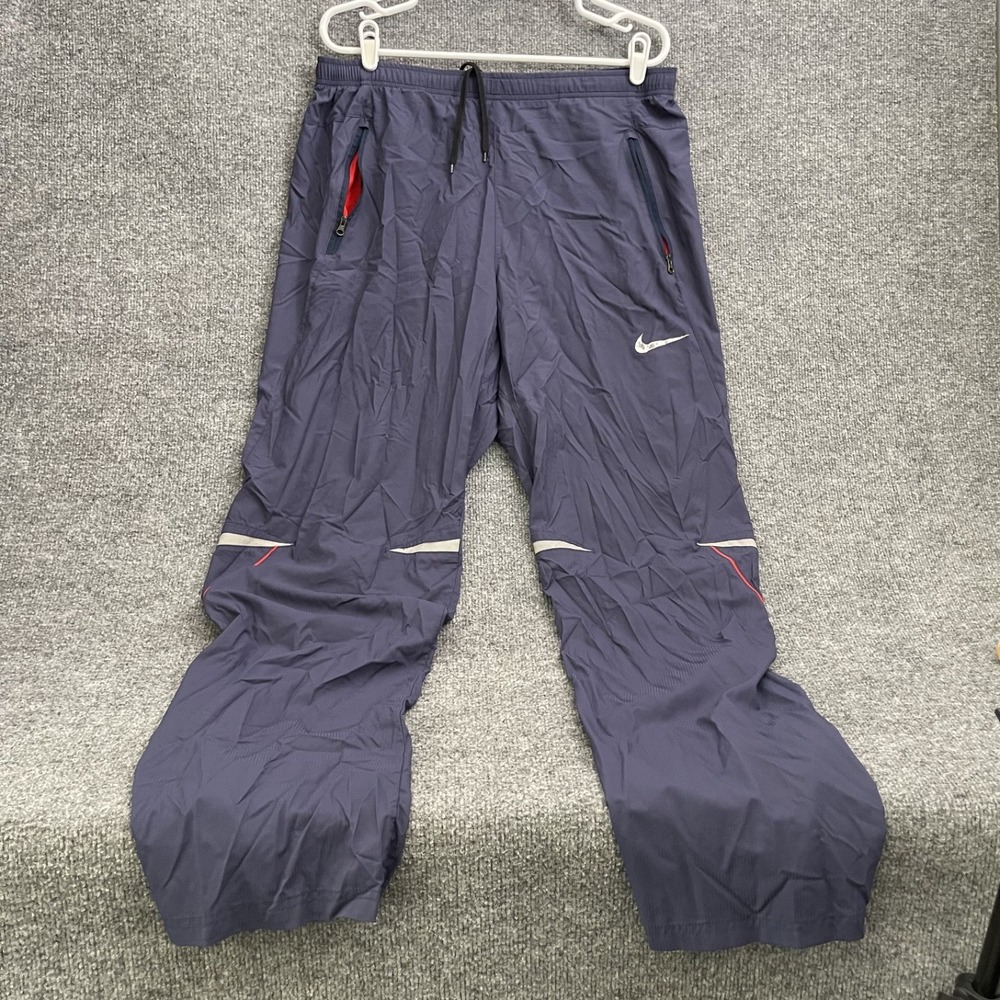 Nike Sphere Clima Fit Track Pants Mens Sz 2XL Windbreaker Blue Vtg 272273-451